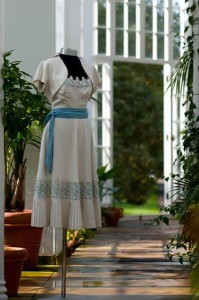 American blue and white with jacket